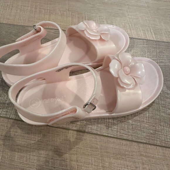 CAT & JACK GIRLS PINK SANDALS SIZE 12 - Picture 1 of 6